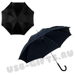 Зонт трость черный под логотип