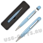 Ручка usb синяя карта памяти в подарочной упаковке usb flash pen
