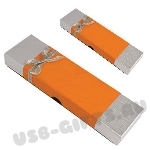Оранжевая упаковка для флэшек ручек usb flash drive pen>