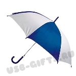 Зонт-трость сине-белый под логотип