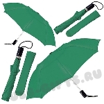 Зонт полуавтоматический, складной, зеленый