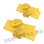 Комплект флисовый: шапка, перчатки, шарф, желтый набор