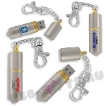 USB брелки под нанесение логотипа флешка брелок, металл