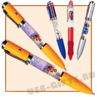 Сувенирные Аква ручки с плавающими аква элементами