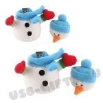 Сувенирные флешки игрушка «Снеговик» usb накопители под логотип