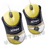 Рекламные Аква мыши с плавающими логотипами Nikon