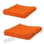 Оранжевые полотенца махровые 500 гр. 140 x 70 см