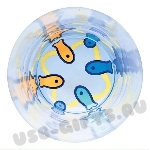 Подарочные аква тарелки с плавающими aqua элементами