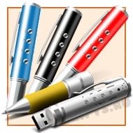 Ручки флешки MP4 с диктофоном MP3 с логотипом оптом