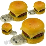 USB флэшки «Гамбургер» cъедобные флешки еда с нанесением логотипа