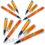 Оранжевые usb ручки флешки металл флэш ручки с лазерной указкой