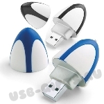 Синие флешки «Мяч для регби» купить USB Flash Drives Rugby Shape