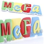 Оригинальные магниты pvc с логотипом МЕГА из пвх