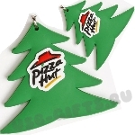 Pvc подвески пвх Елка с логотипом Pizza Hut из пвх