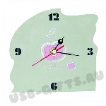 Pvc часы настольные оптом с нанесением логотипа из пвх