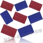 Флэшки визитка под логотип бордовые usb-флэш кредитки фиолетовые флэш накопители пластик