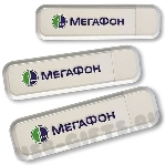 Рекламные флешки с логотипом «Мегафон» флэшки  пластиковые