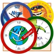 Часы с логотипом настенные (образцы настенных часов)