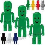 Зеленые флэшки «Человек» необычные флэш накопители с логотипом