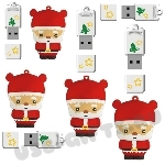 Флэшки slim «Дед Мороз» оптом мини usb flash карты санта клаус