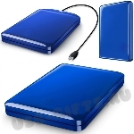 Синие жесткие диски 500Gb внешние оптом под символику