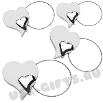 Брелок «Сердце» рекламные брелоки под логотип
