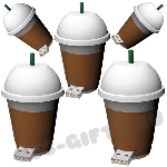 Usb флеш карта «Стакан с кофе» оптом флешки кофейный стаканчик с кофе под логотип