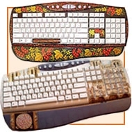 Компьютерные клавиатуры с русскими узорами цены хохлома сувенирные клавы расписные клавиатуры цены