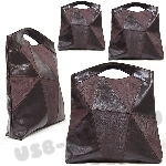 Женская коричневая сумка кожаная фирменные сумки оптом