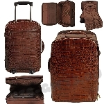 Кожаные чемоданы из натуральной кожи под нанесение логотипа оптом