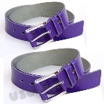 Фиолетовые ремни из кожи 5 см под нанесение символики цены