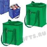 Зеленые сумки холодильники с логотипом сумки оптом