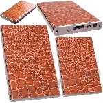 Коричневые жесткие диски внешние под кожу крокодила 320Gb, 500Gb, 640Gb, 750Gb