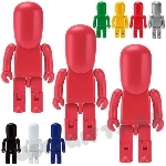 Красные флешки «Человечек» оригинальные флешки пластиковые под логотип