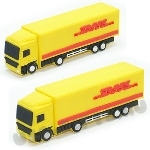 Usb флэш накопители «Грузовик службы доставки» желтые флешки грузовые автомобили