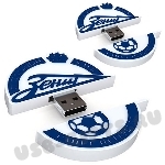 Usb флеш накопители в виде логотипа «Зенит» спортивные usb flash диски оптом