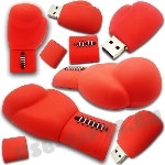 Флешки «Боксерская перчатка» pvc usb flash boxing glove оптом